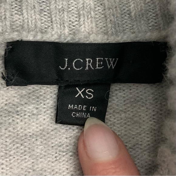 J. Crew Striped Turtleneck Sweater Women’s Size XS Supersoft Yarn Wool Alpaca - Picture 6 of 7